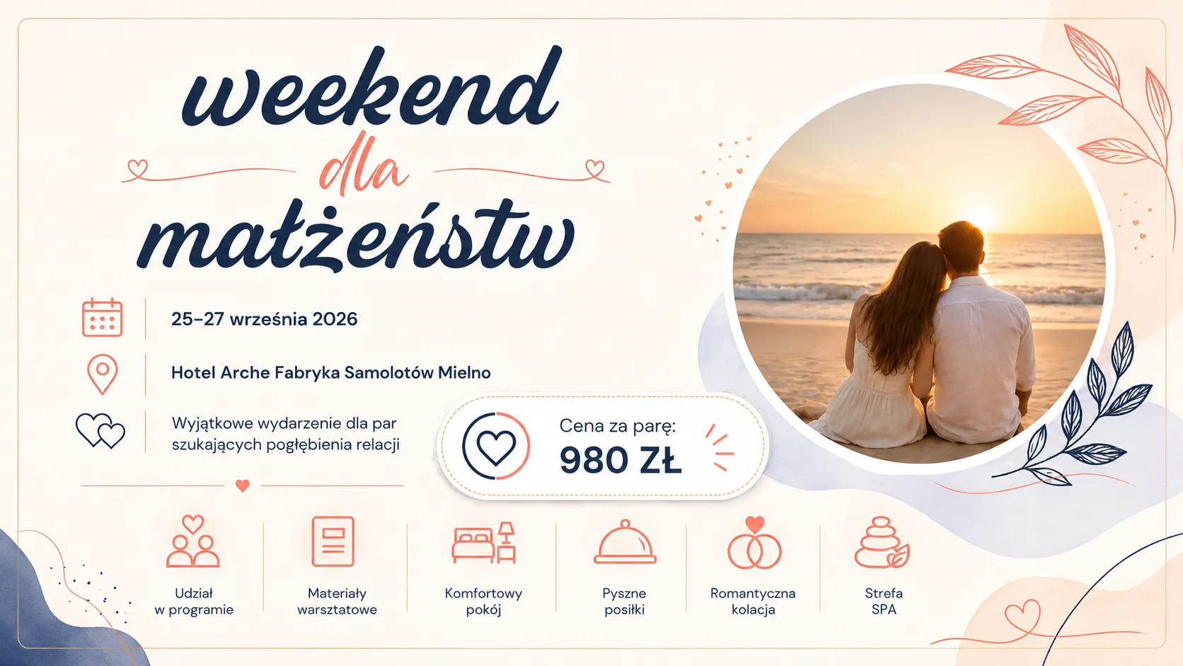 Weekend dla małżeństw – wrzesień 2026 – zaproszenie