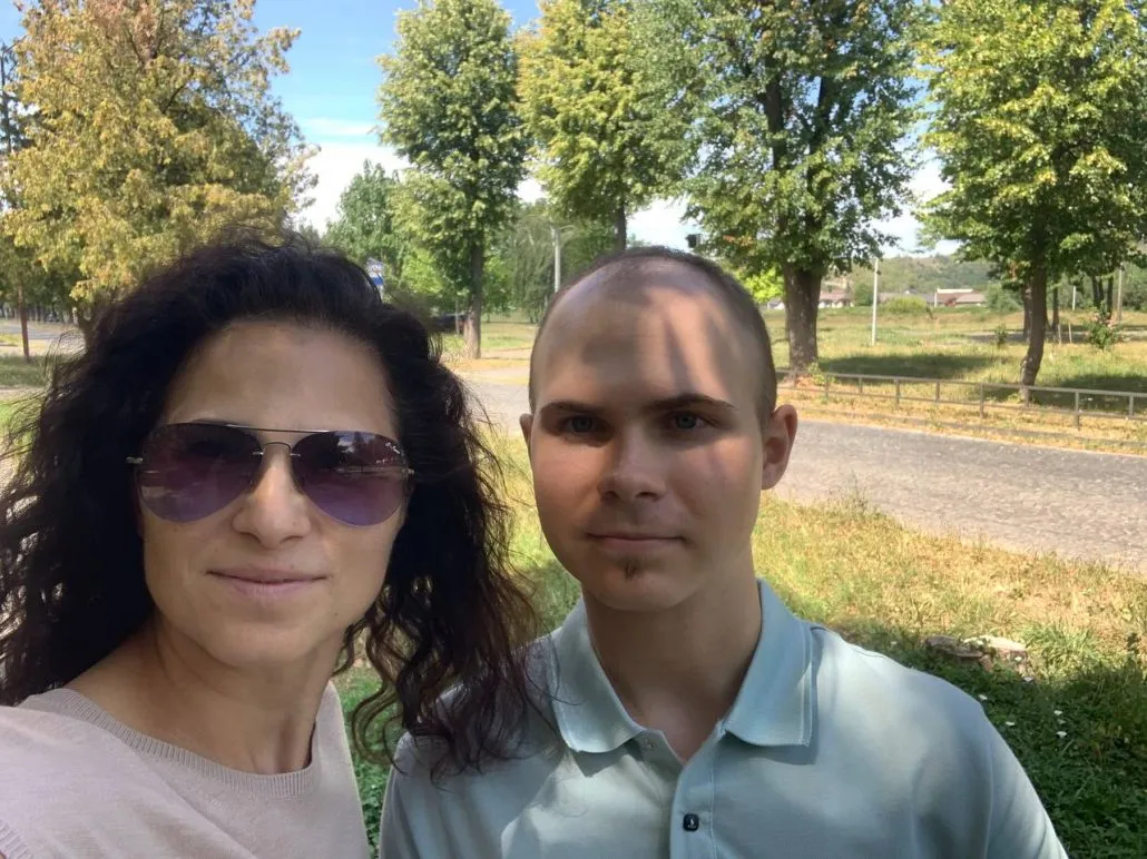 Матей з мамою Андріаною